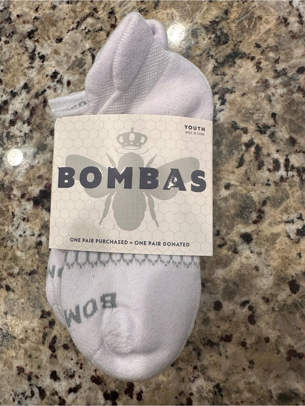 Brand New Youth Bombas Ankle Socks (4-Pack) — Size Youth (Fits Shoe Sizes 9-3)